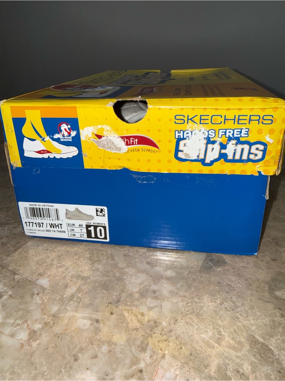 Skechers Women's Arch Fit Arcade-See Ya There  Slip-ins Sneakers Size 10 - Picture 6 of 11